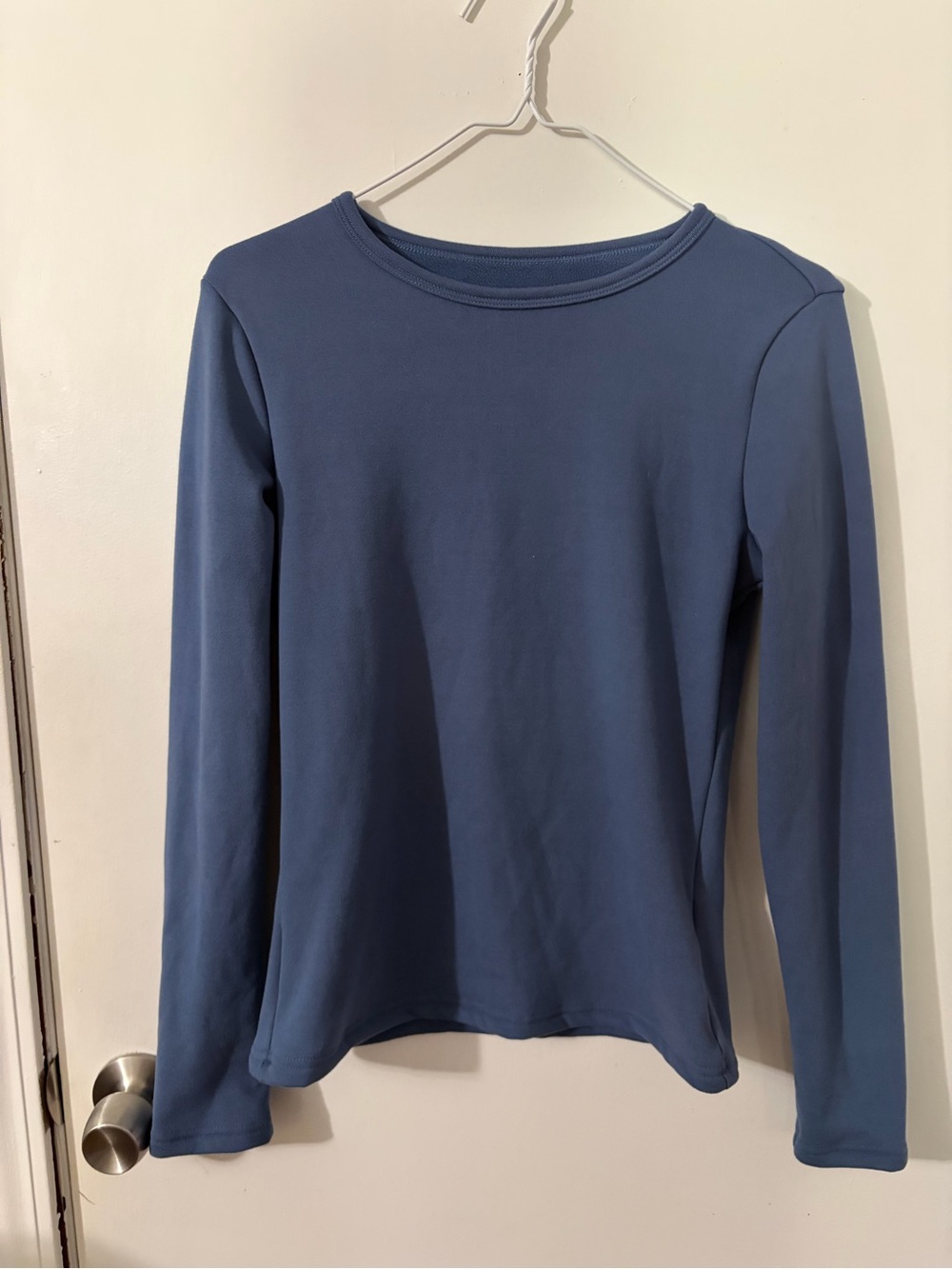 Women’s Dazy M Fleece Long Sleeve Crewneck Top - Slate Blue Tote15